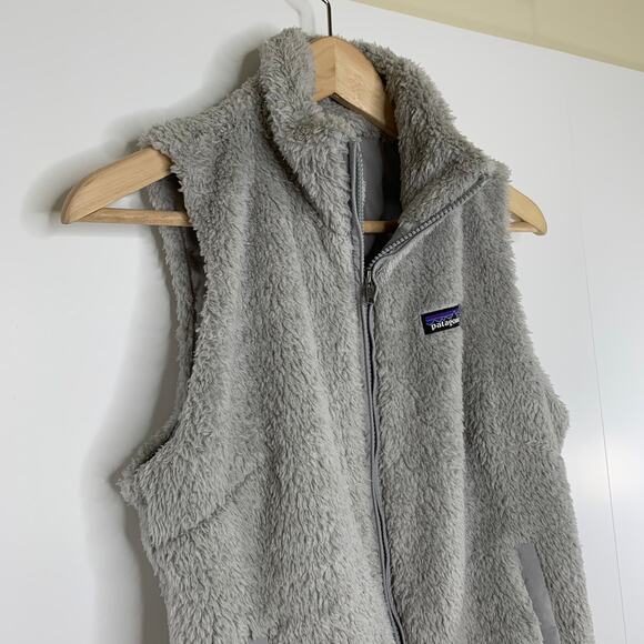 Patagonia Los Gatos Fleece Vest Size Medium Grey Womens Full Zip - Picture 6 of 15
